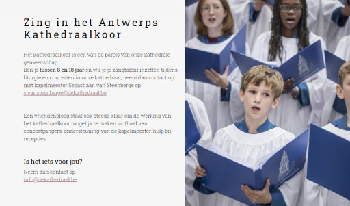 de Kathedraal - zing mee in het koor